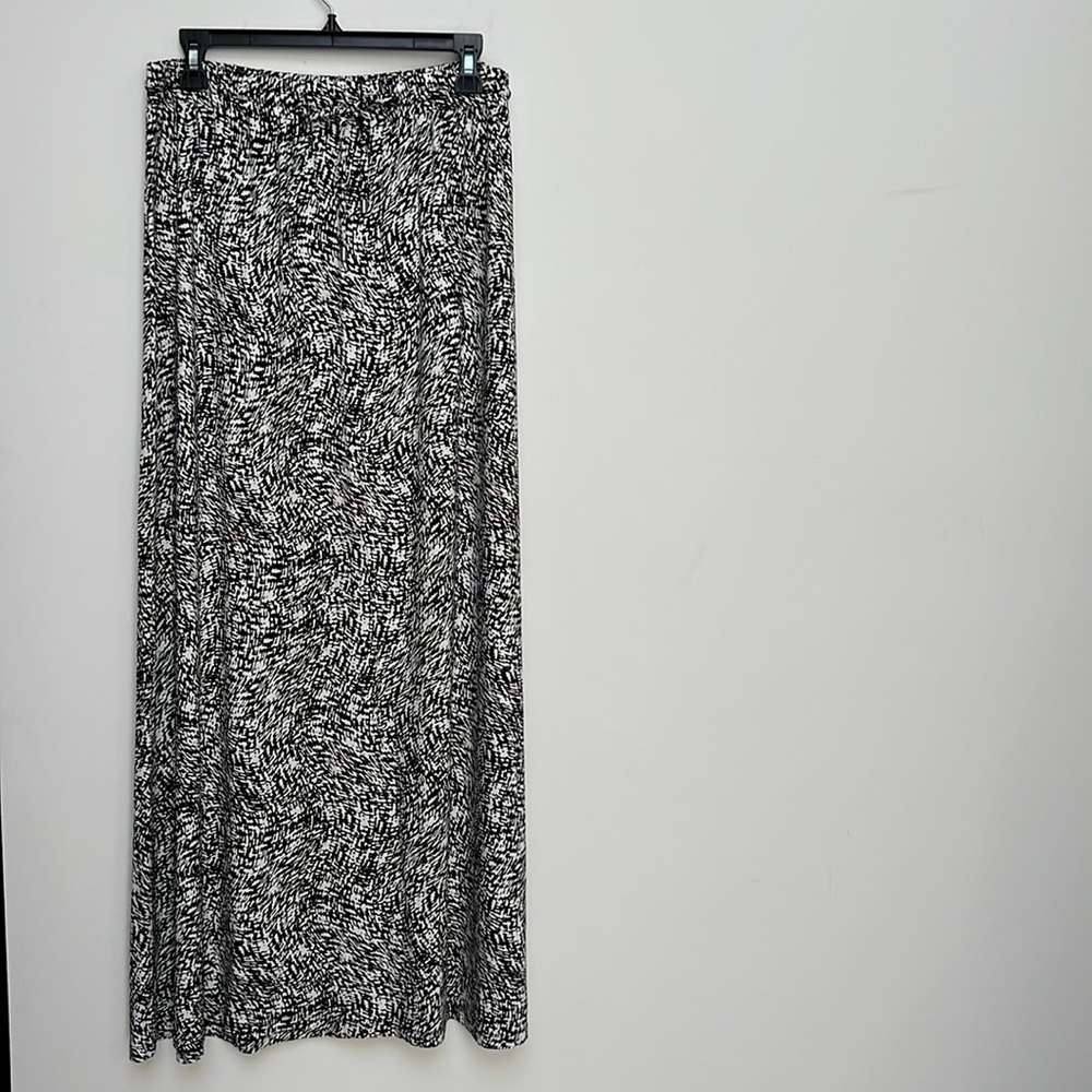 Cynthia Rowley | Black & White Maxi Skirt | Size XL